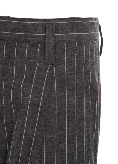 STRIPE PATCHWORK WIDE PANTS