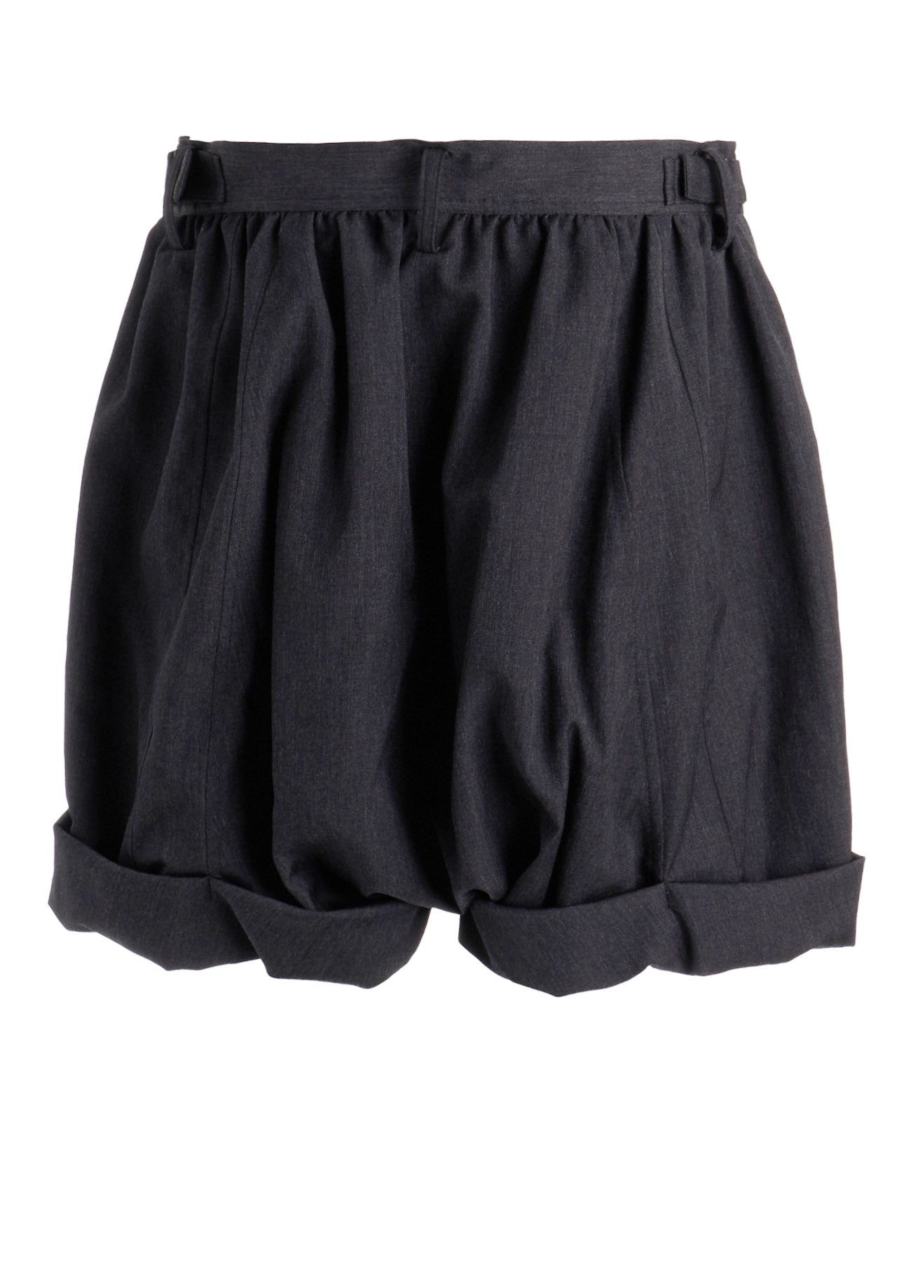 WOOL GABARDINE BALLOON SHORT PANTS