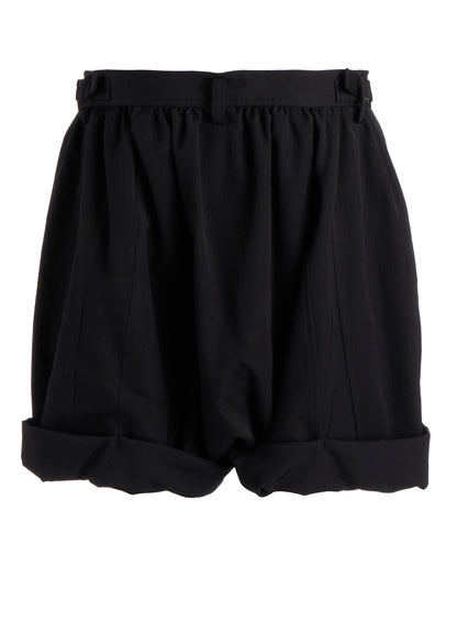WOOL GABARDINE BALLOON SHORT PANTS