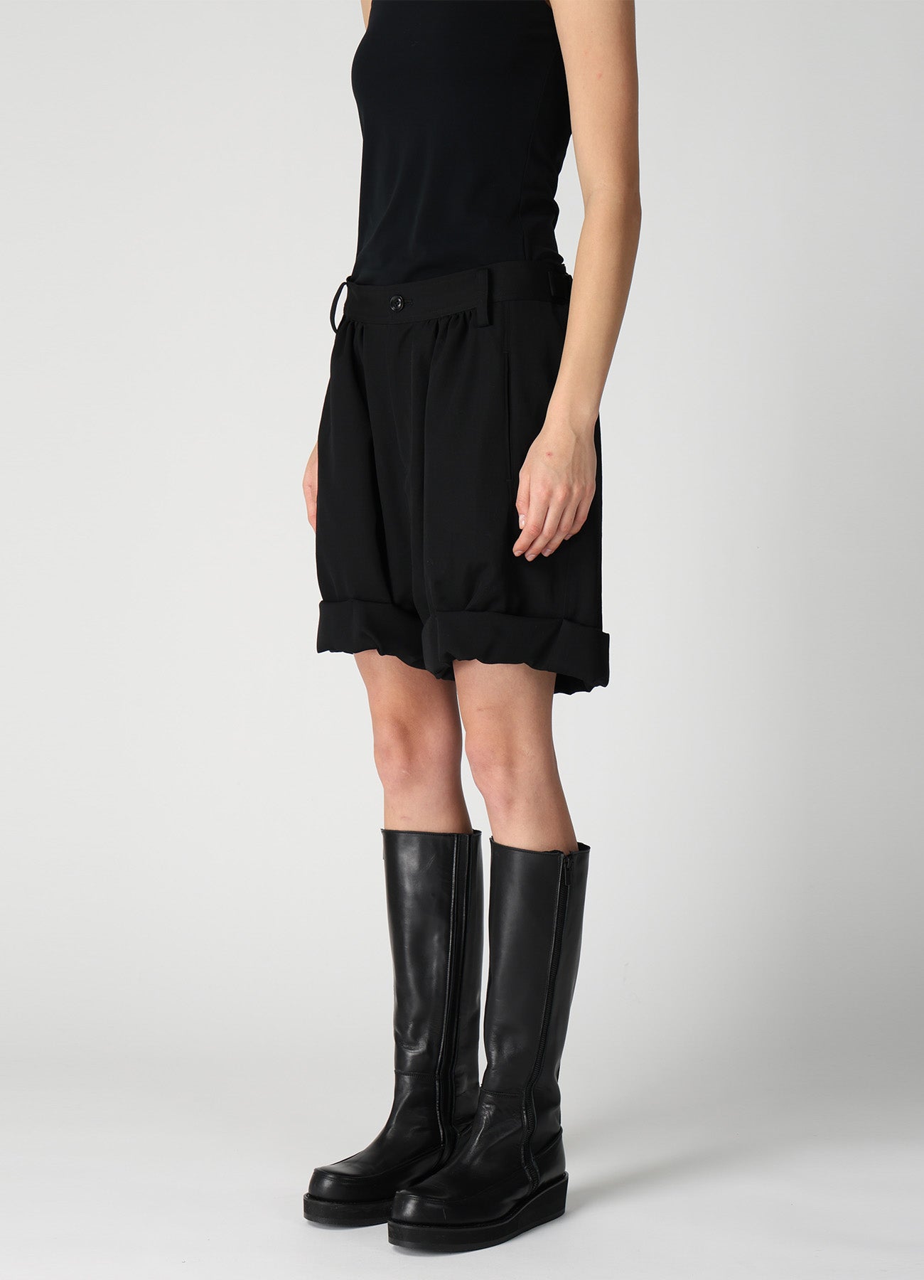 WOOL GABARDINE BALLOON SHORT PANTS – THE SHOP YOHJI YAMAMOTO