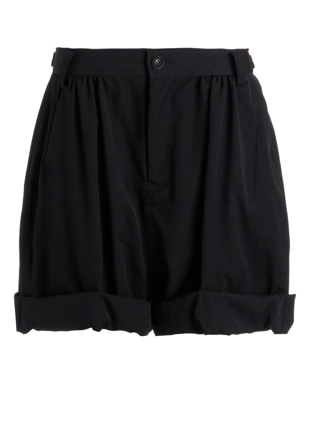 WOOL GABARDINE BALLOON SHORT PANTS