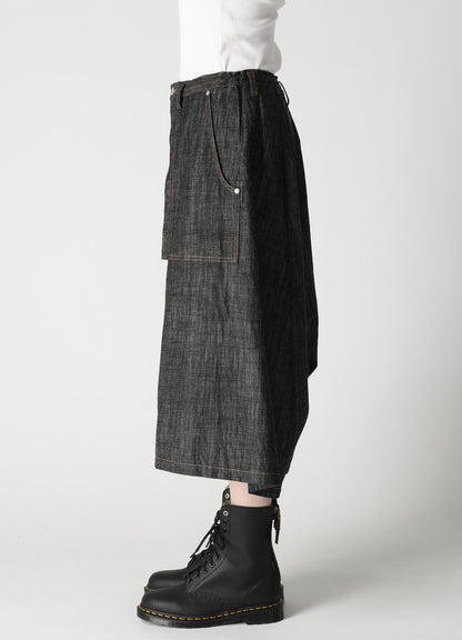 8OZ DENIM BACK DROP SAROUEL PANTS