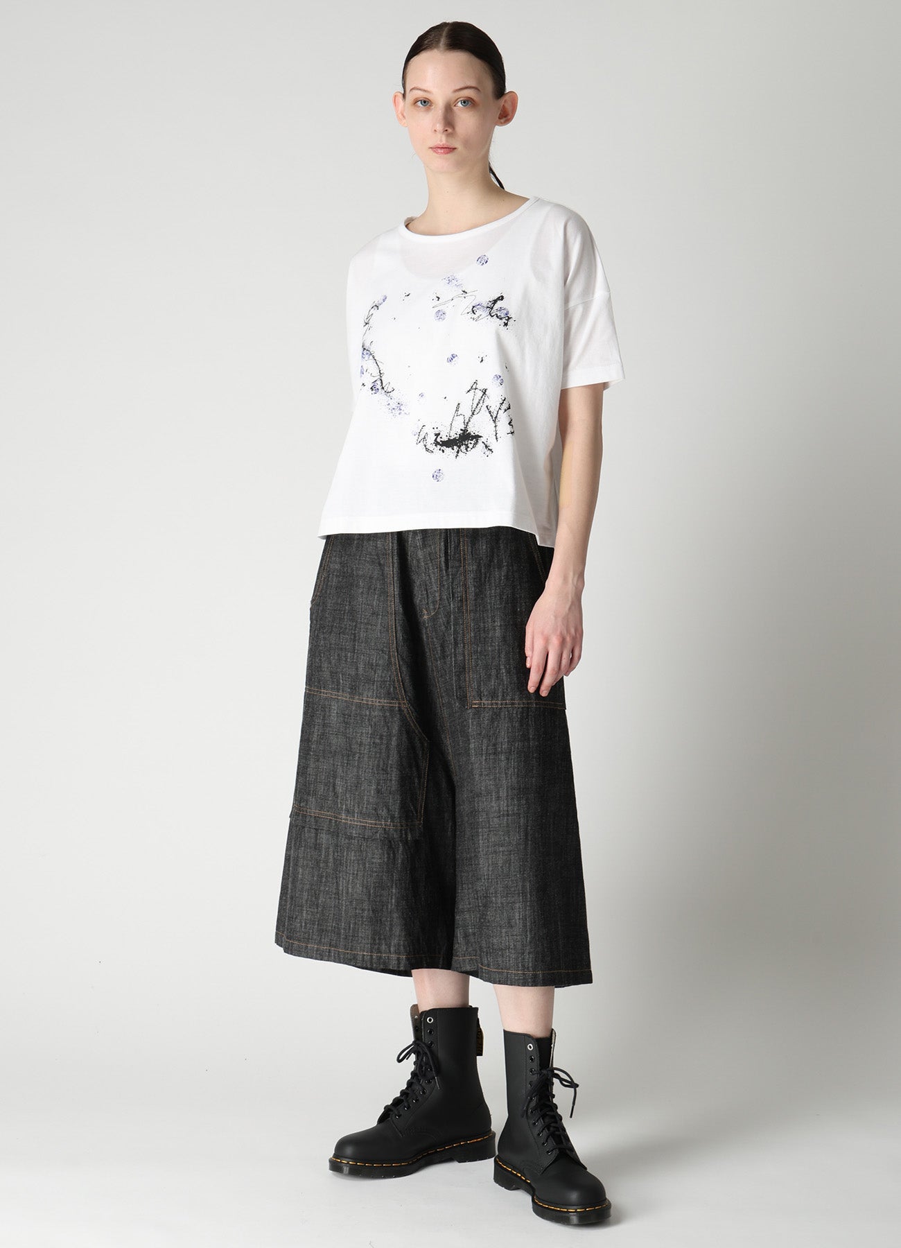 8OZ DENIM BACK DROP SAROUEL PANTS