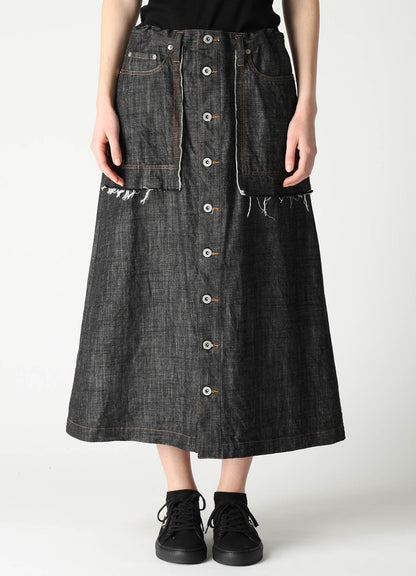 8OZ DENIM A-LINE SKIRT