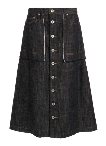 8OZ DENIM A-LINE SKIRT