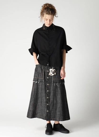 8OZ DENIM A-LINE SKIRT