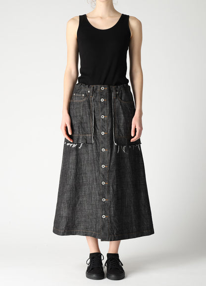 8OZ DENIM A-LINE SKIRT