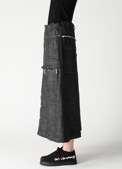 8OZ DENIM A-LINE SKIRT