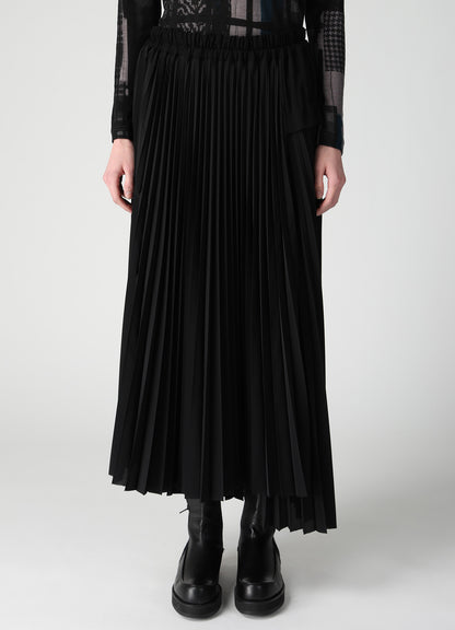 POLYESTER CREPE DE CHINE PLEATED SKIRT