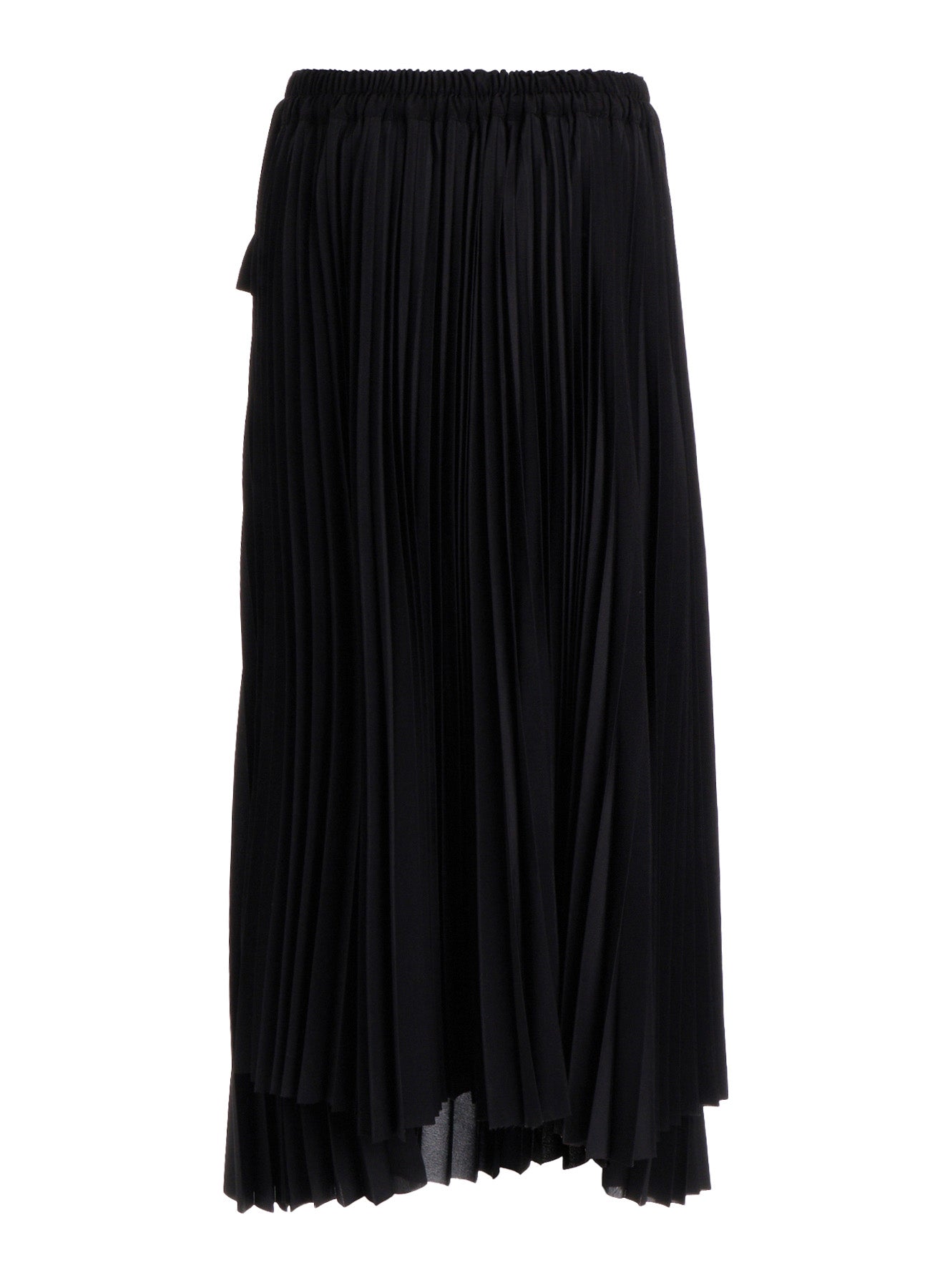 POLYESTER CREPE DE CHINE PLEATED SKIRT