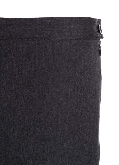 WOOL GABARDINE SEMI FLARE LONG SKIRT