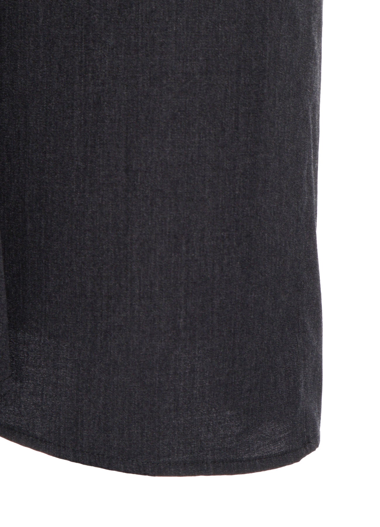 WOOL GABARDINE SEMI FLARE LONG SKIRT