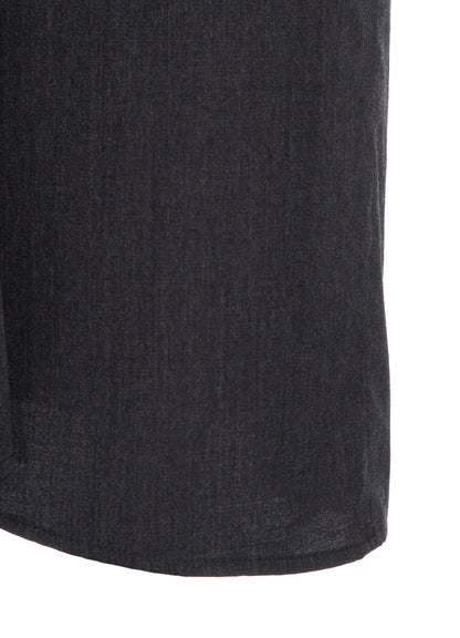 WOOL GABARDINE SEMI FLARE LONG SKIRT