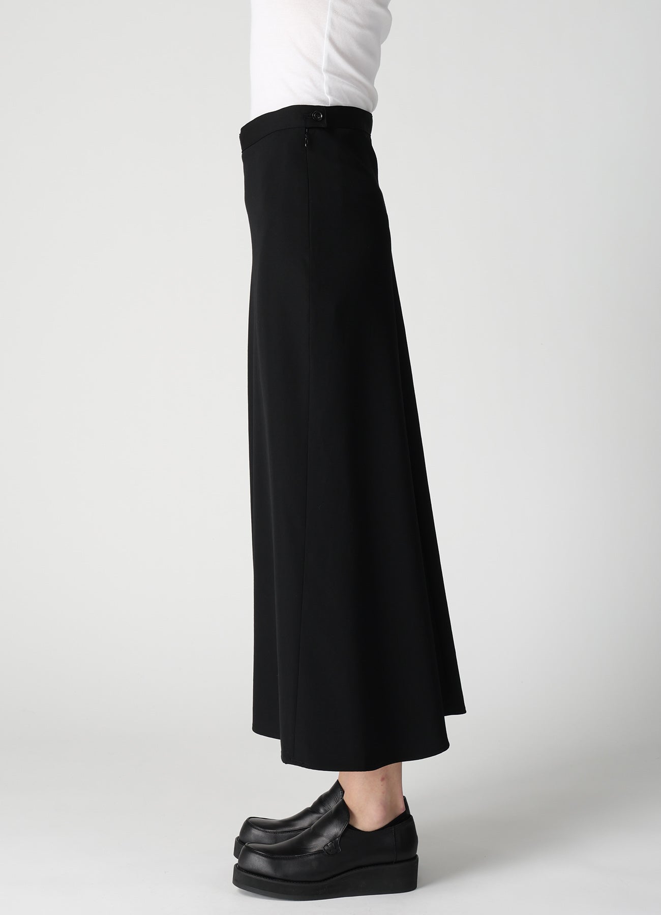 WOOL GABARDINE SEMI FLARE LONG SKIRT – THE SHOP YOHJI YAMAMOTO