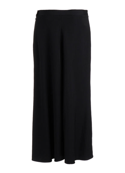 WOOL GABARDINE SEMI FLARE LONG SKIRT