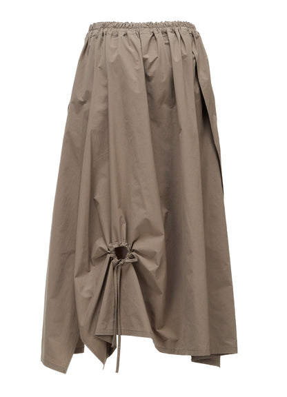 POLYESTER TYPEWRITER CIRCLE GATHER SKIRT