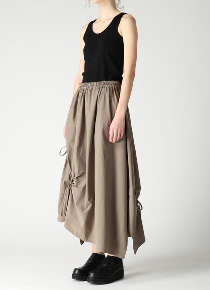 POLYESTER TYPEWRITER CIRCLE GATHER SKIRT