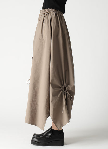 POLYESTER TYPEWRITER CIRCLE GATHER SKIRT