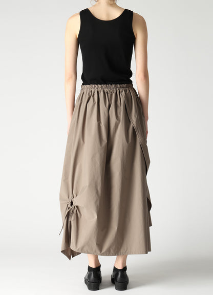 POLYESTER TYPEWRITER CIRCLE GATHER SKIRT
