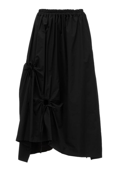 POLYESTER TYPEWRITER CIRCLE GATHER SKIRT