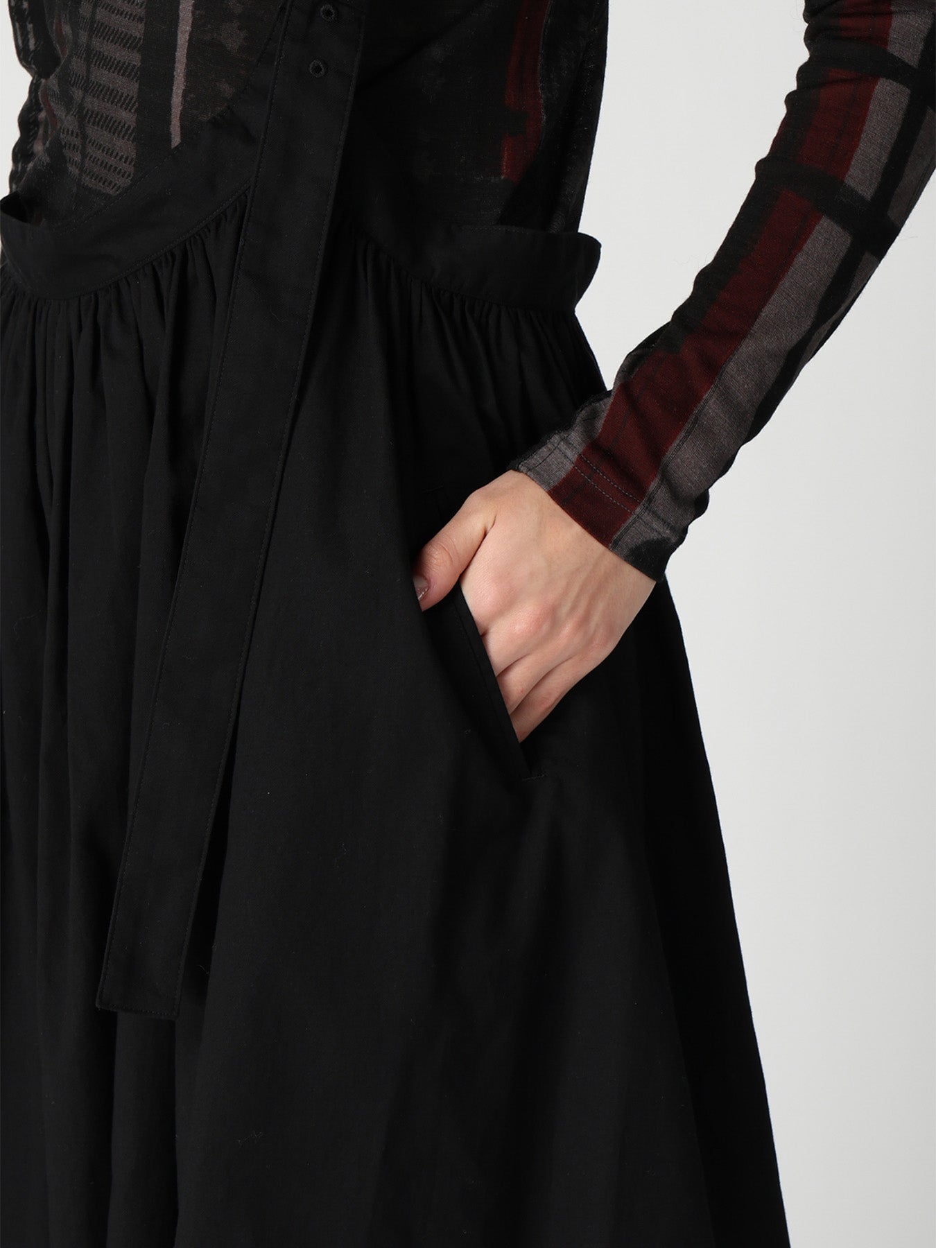 [Y's BORN PRODUCT] SINGLE SHOULDER STRAP SKIRT