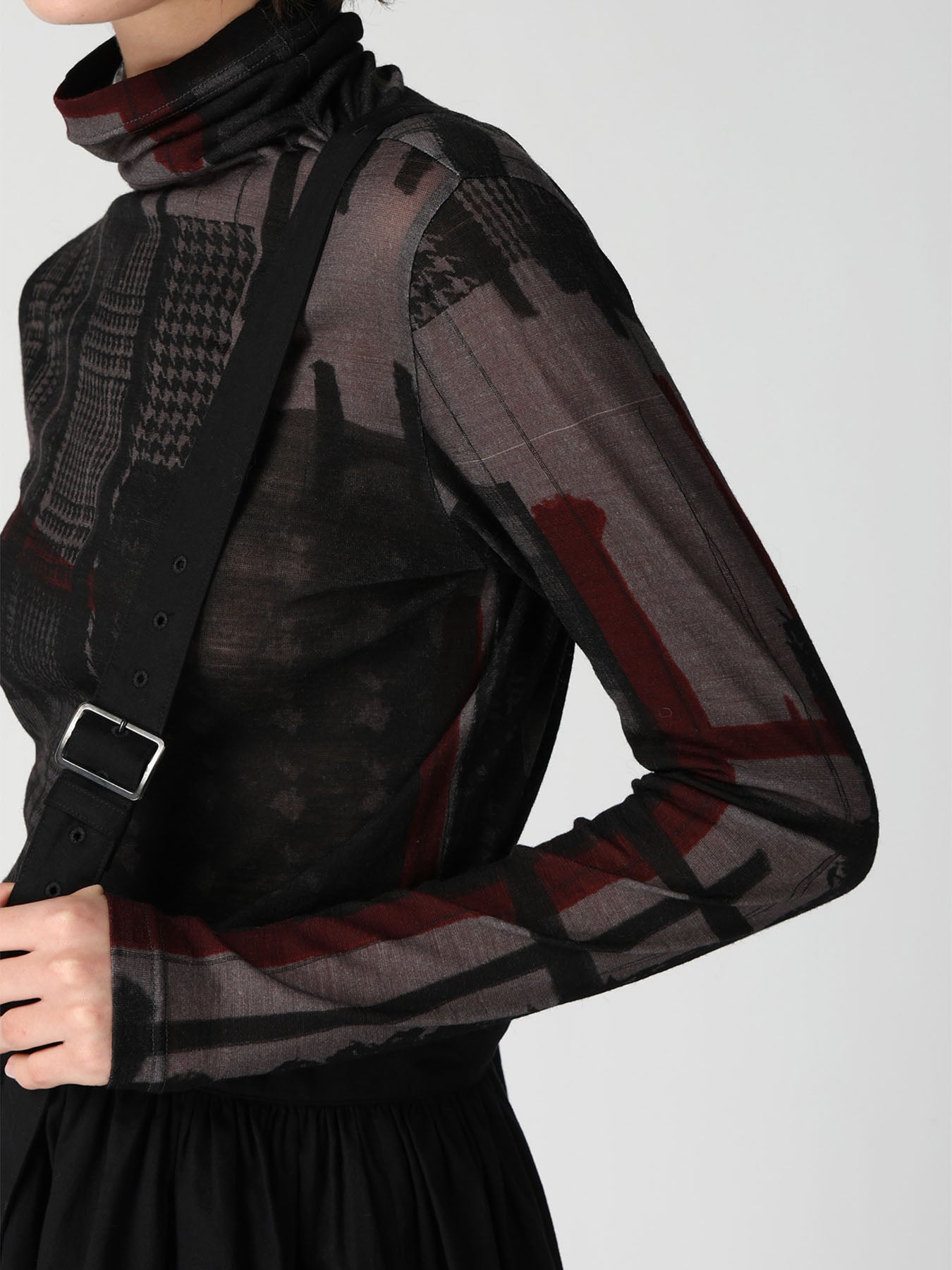 [Y's BORN PRODUCT] SINGLE SHOULDER STRAP SKIRT