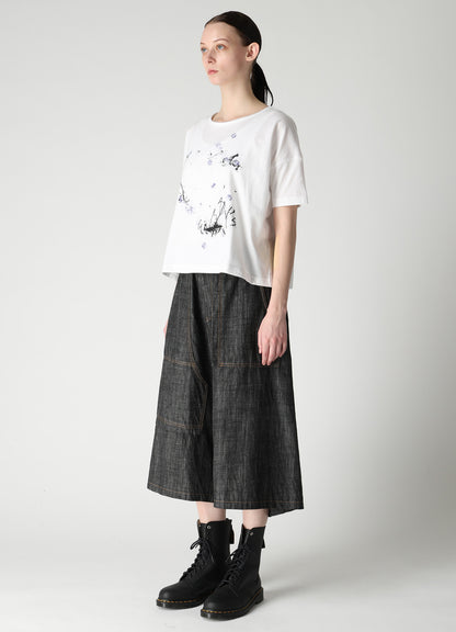 30/- JERSEY Y'S LOGO PRINT HALF SLEEVE SHORT T-SHIRTS
