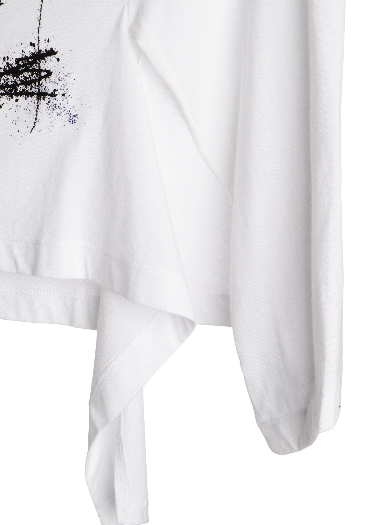 30/- JERSEY Y'S LOGO PRINT SIDE SLIT LONG SLEEVE T-SHIRTS