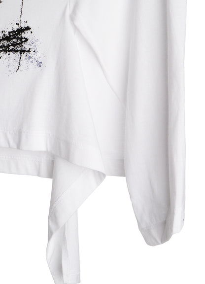 30/- JERSEY Y'S LOGO PRINT SIDE SLIT LONG SLEEVE T-SHIRTS