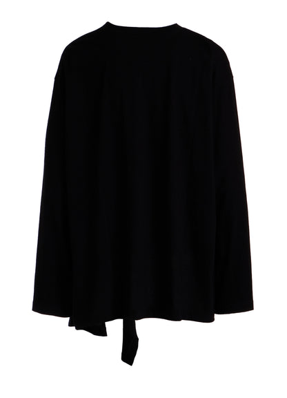 30/- JERSEY Y'S LOGO PRINT SIDE SLIT LONG SLEEVE T-SHIRTS