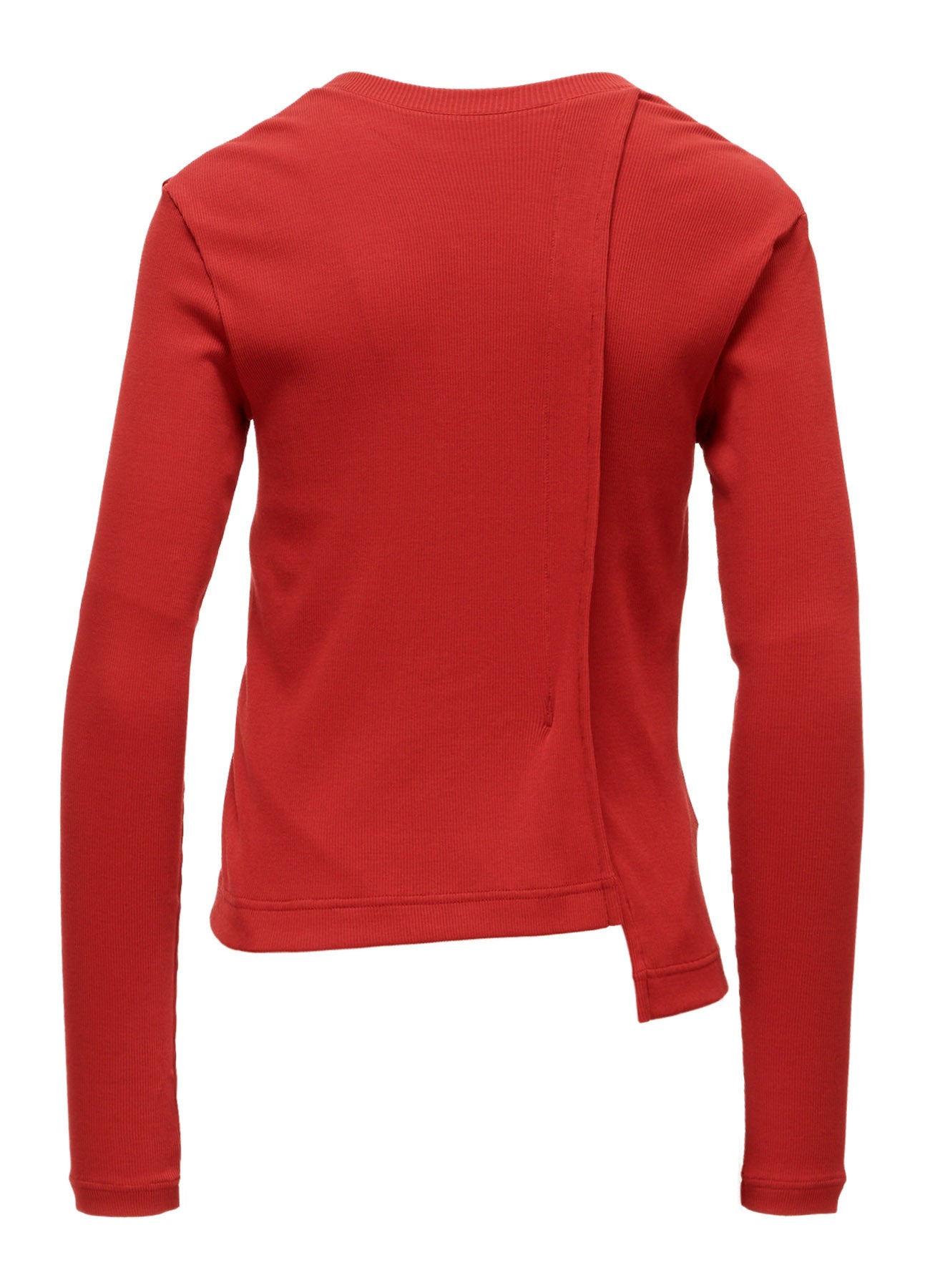 RIB PANEL LONG SLEEVE T-SHIRT