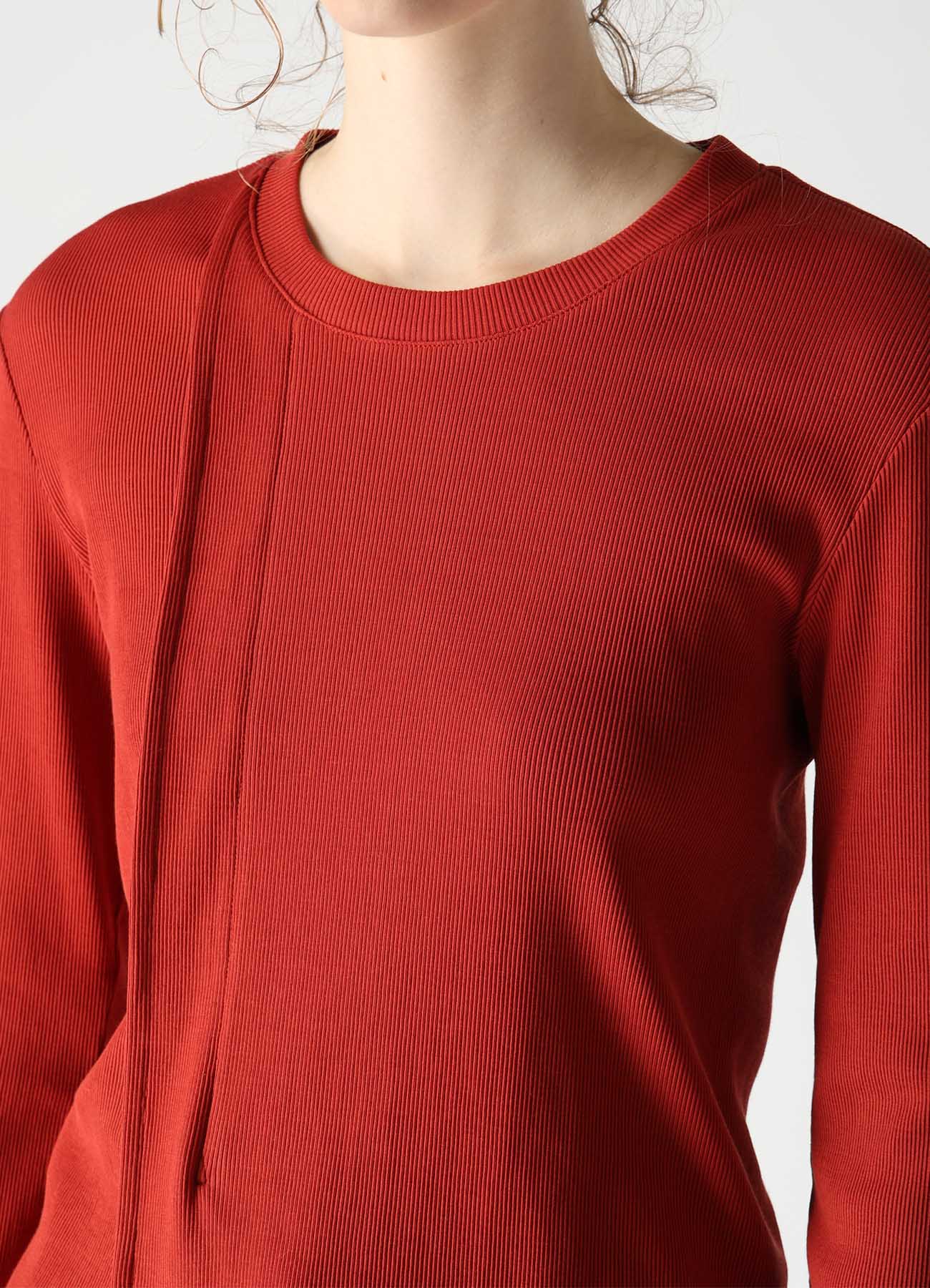 RIB PANEL LONG SLEEVE T-SHIRT