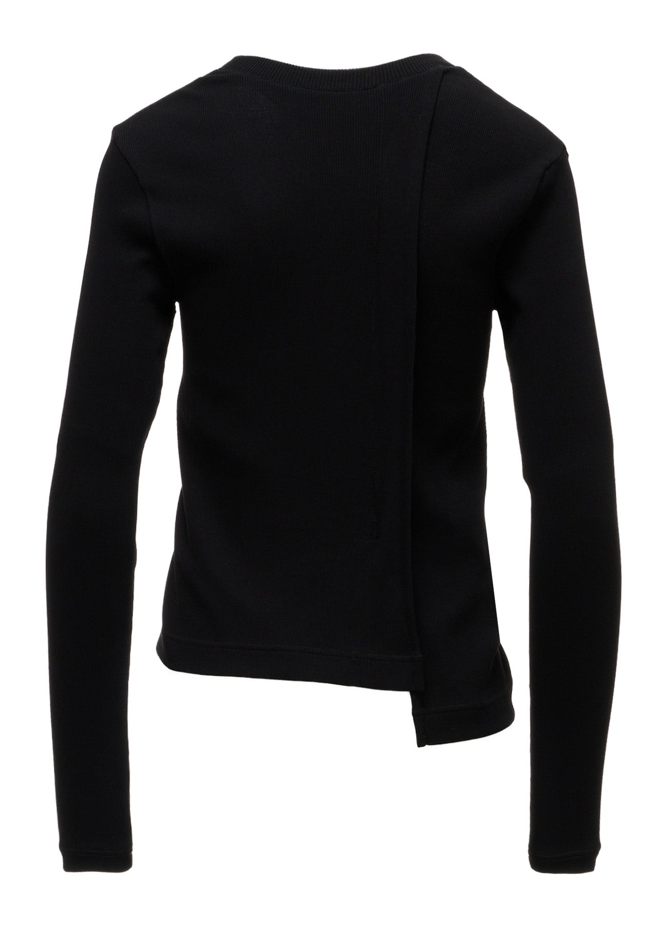RIB PANEL LONG SLEEVE T-SHIRT