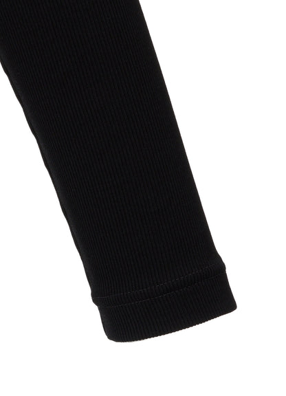 RIB PANEL LONG SLEEVE T-SHIRT