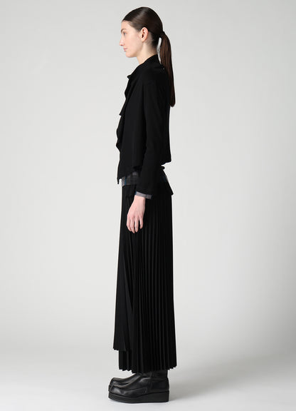 RIB PANEL SHORT L/S DRAPE CARDIGAN