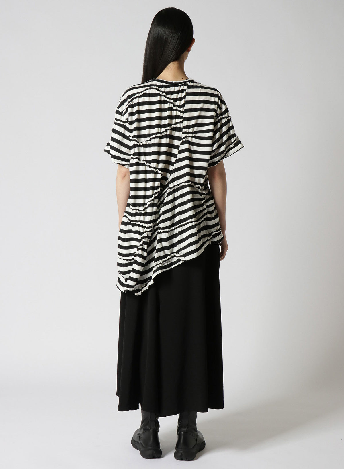 CABLE PILE JACQUARD CROPPED HOODIE