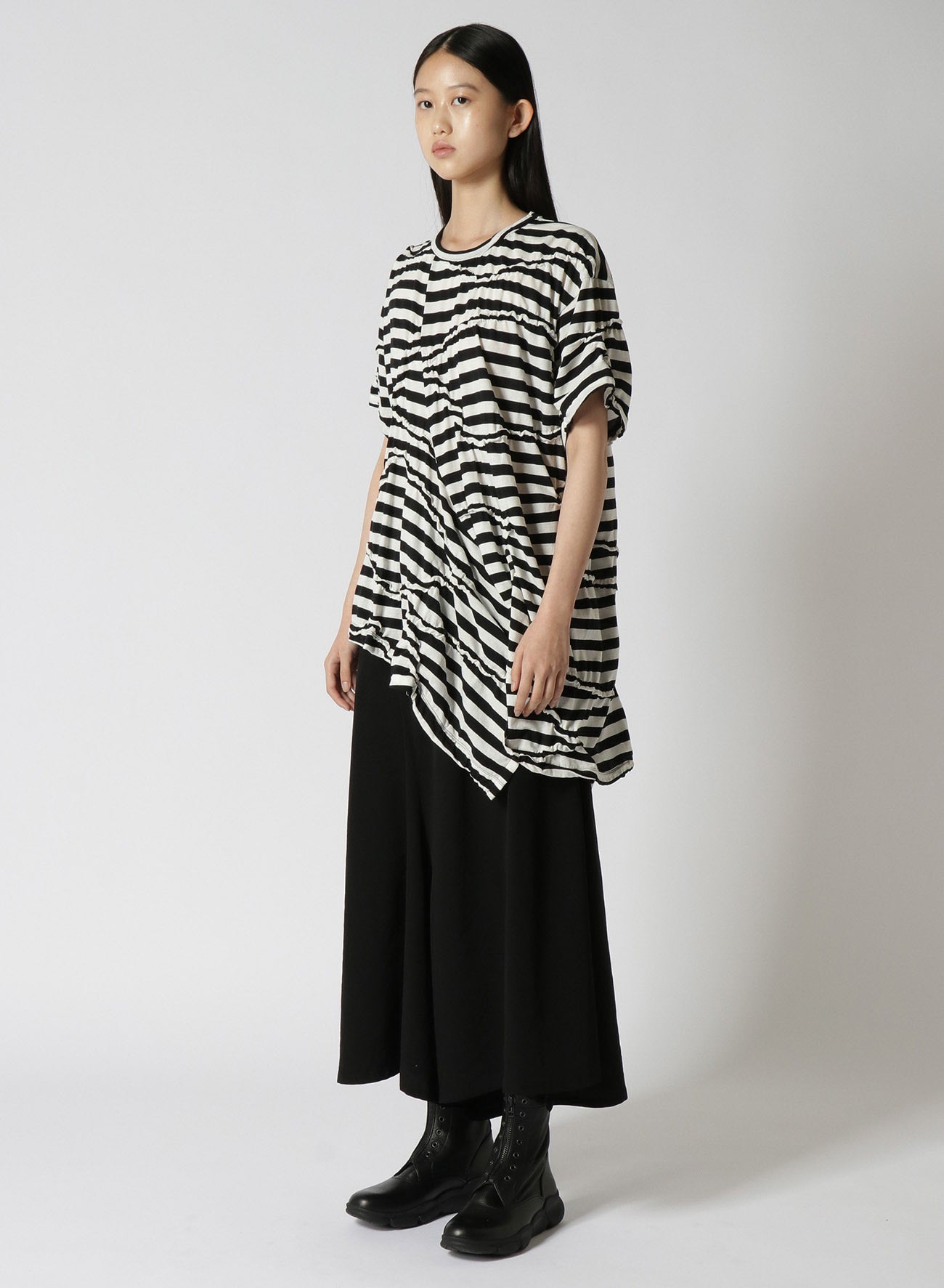 CABLE PILE JACQUARD CROPPED HOODIE – THE SHOP YOHJI YAMAMOTO
