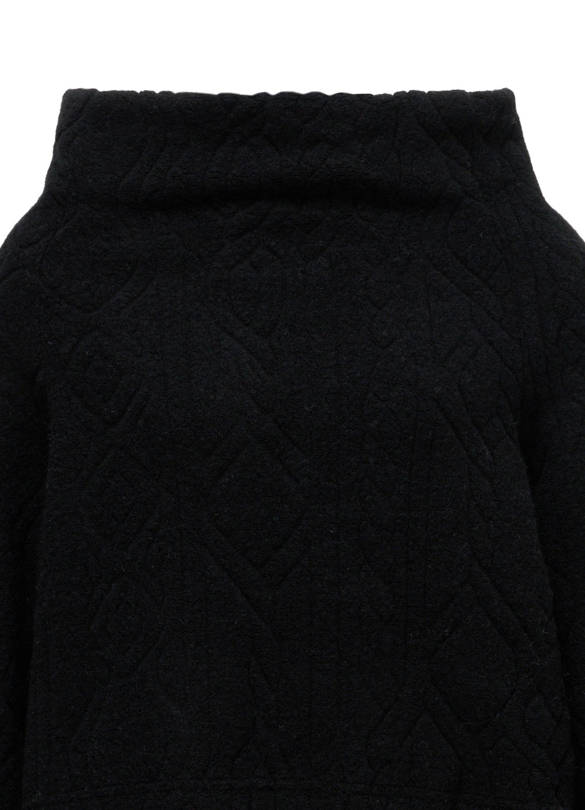 CABLE PILE JACQUARD MID LENGTH RAGLAN T-SHIRTS