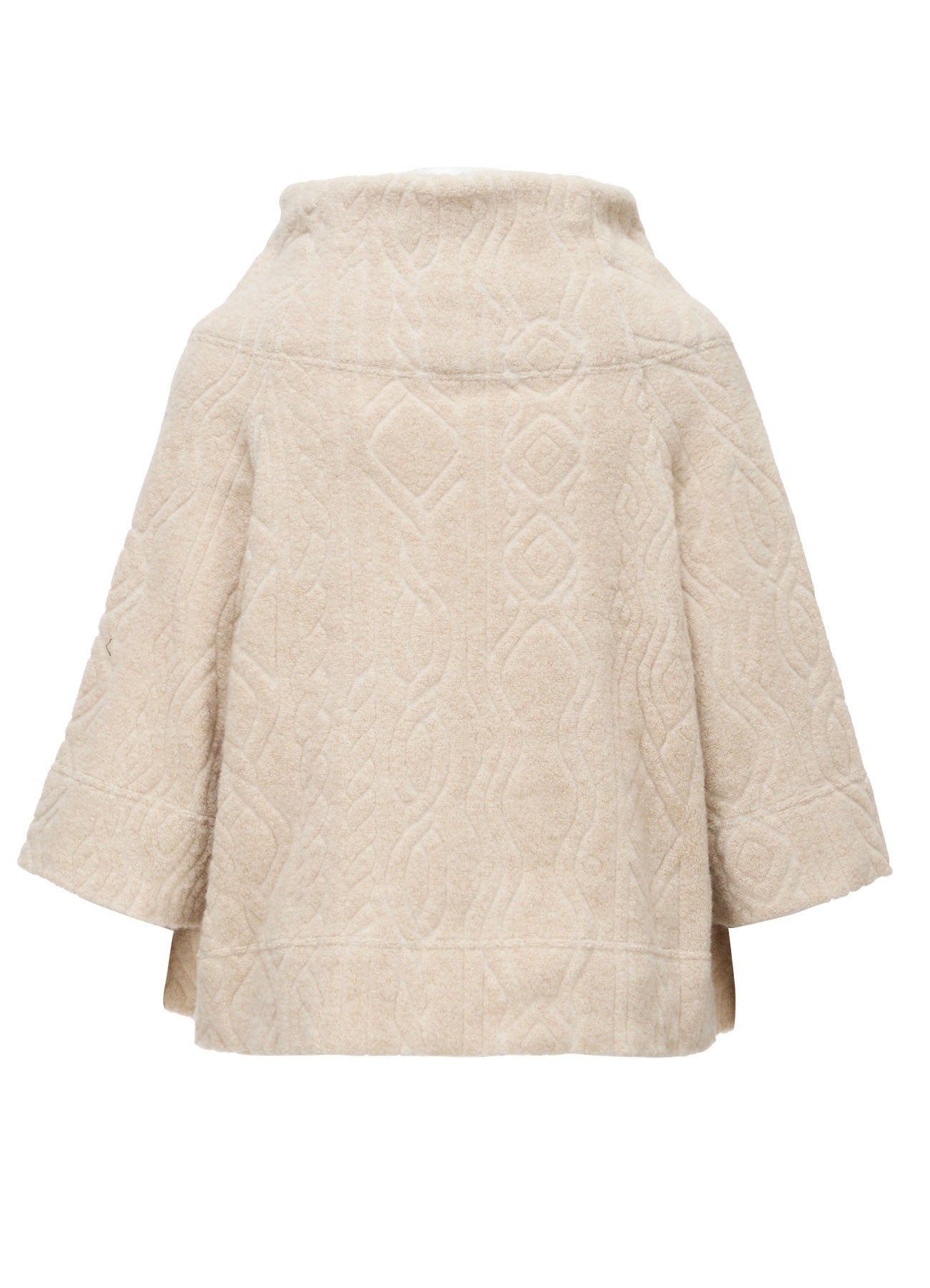 CABLE PILE JACQUARD 3/4 SLEEVE RAGLAN CARDIGAN – THE SHOP YOHJI