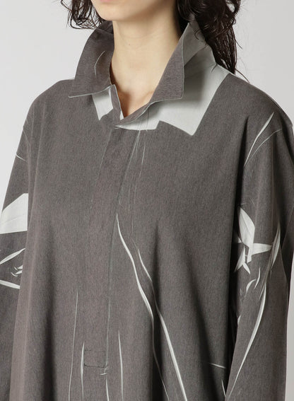 COTTON JACQUARD HALF SLEEVE T-SHIRT
