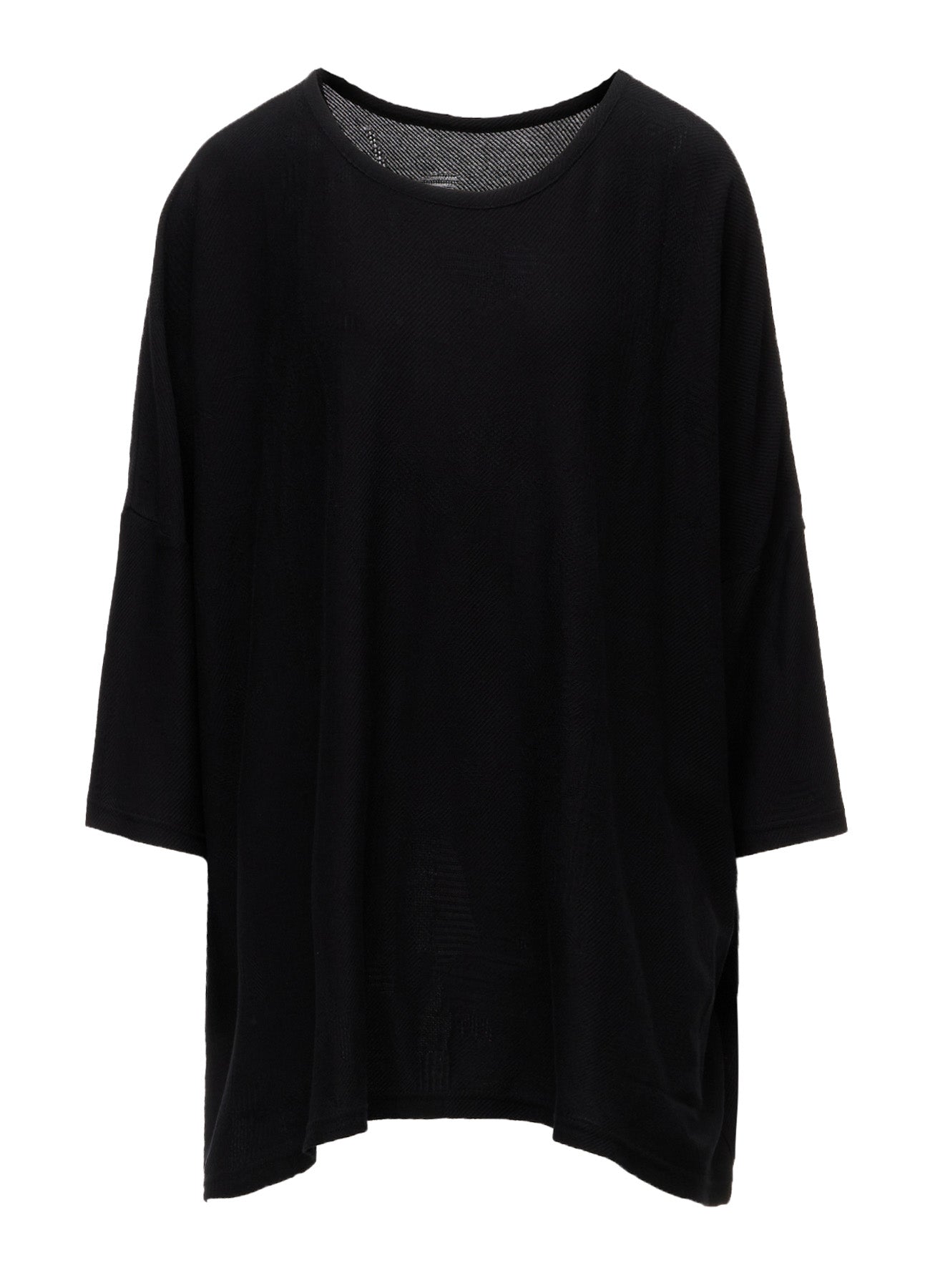 COTTON JACQUARD HALF SLEEVE T-SHIRT