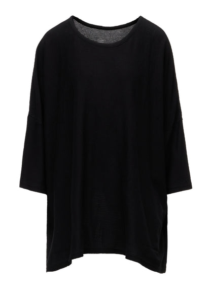 COTTON JACQUARD HALF SLEEVE T-SHIRT