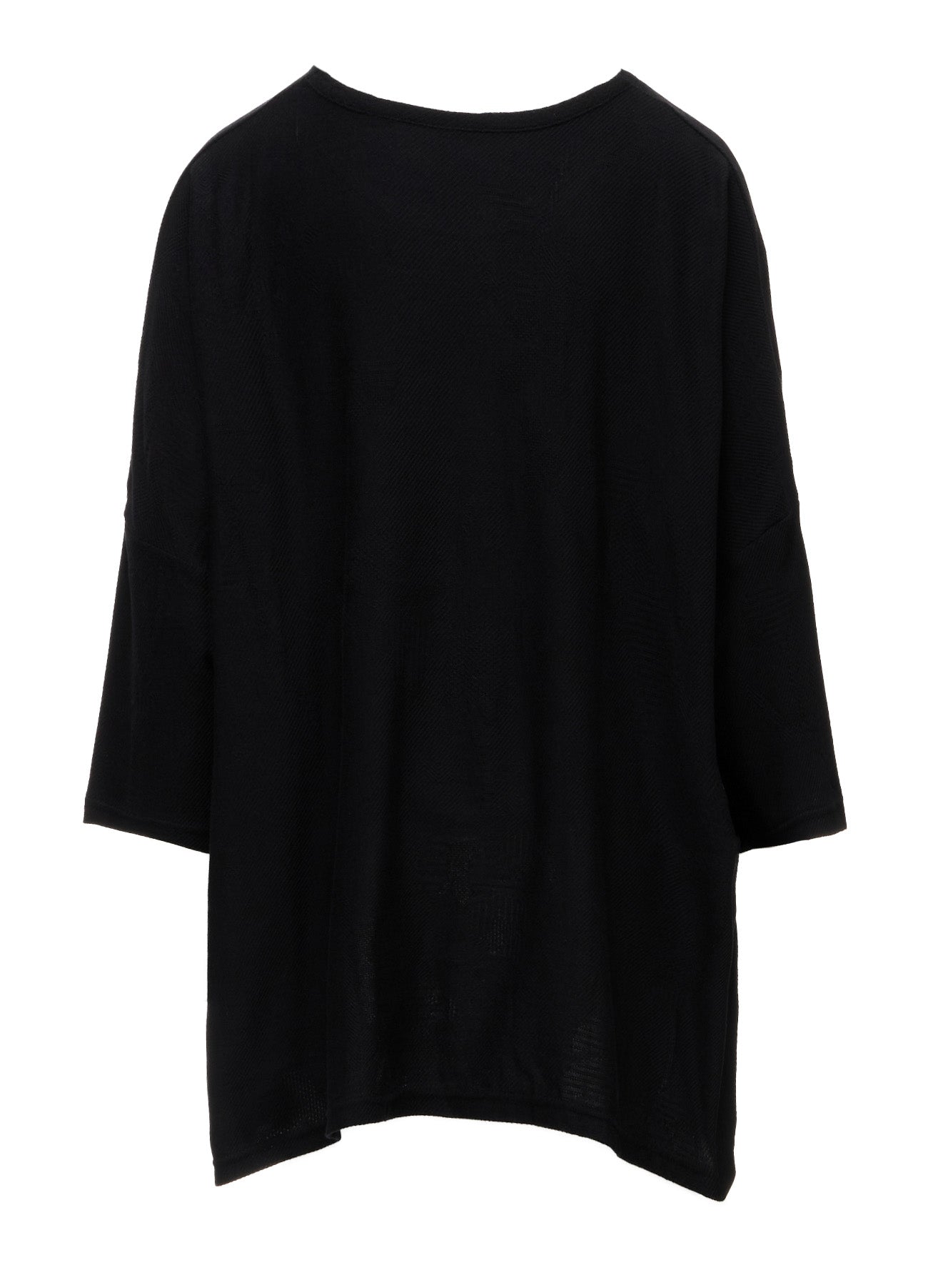 COTTON JACQUARD HALF SLEEVE T-SHIRT