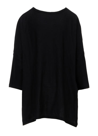 COTTON JACQUARD HALF SLEEVE T-SHIRT