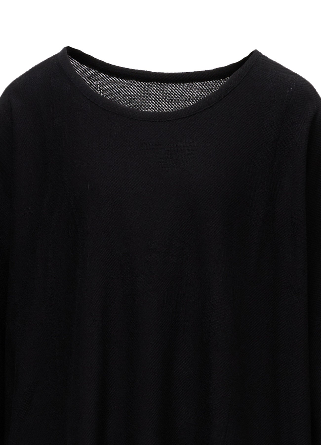 COTTON JACQUARD HALF SLEEVE T-SHIRT
