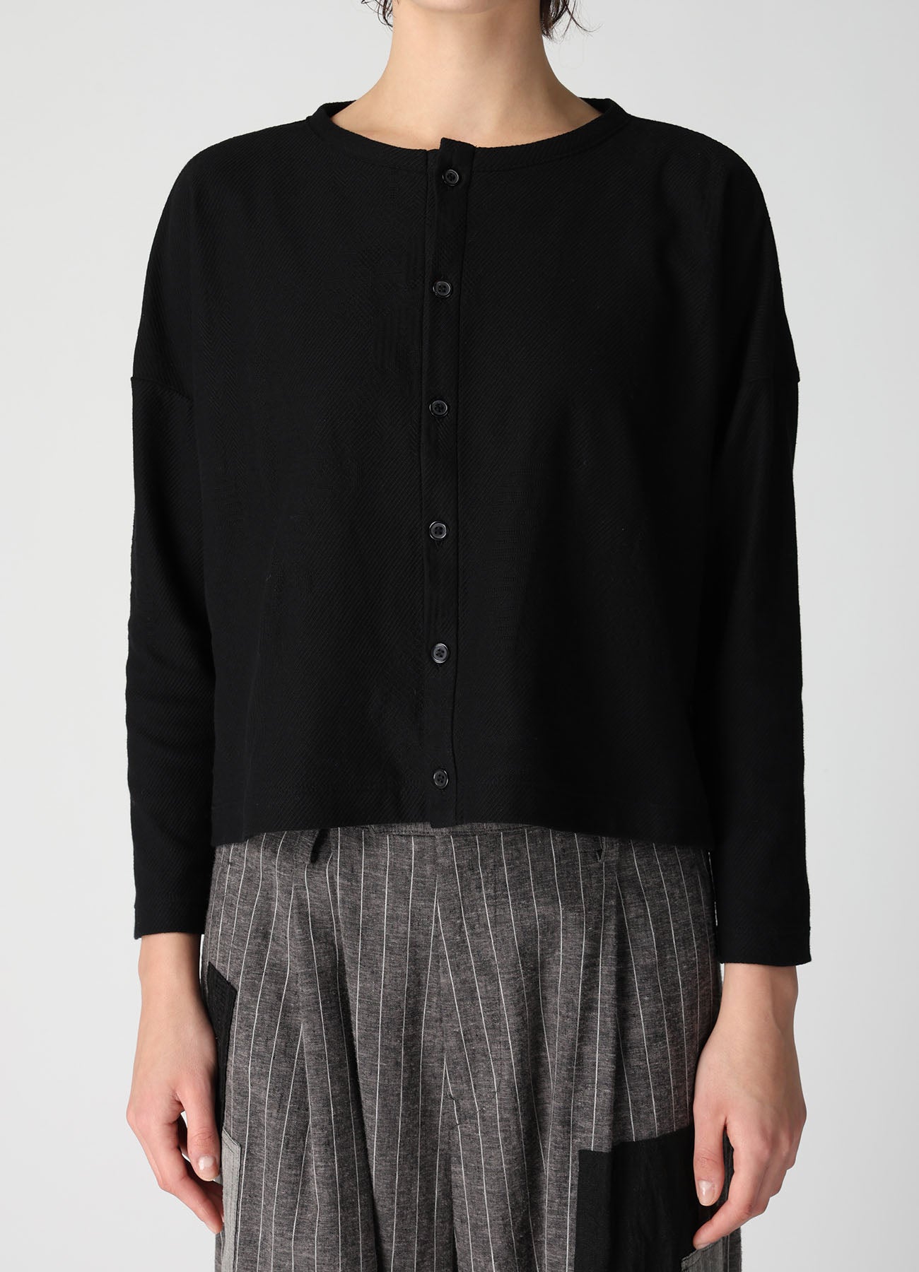 COTTON JACQUARD CARDIGAN