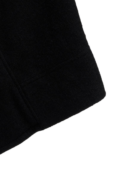 COMPRESSED PILE ASYMMETERIC RAGLAN JACKET