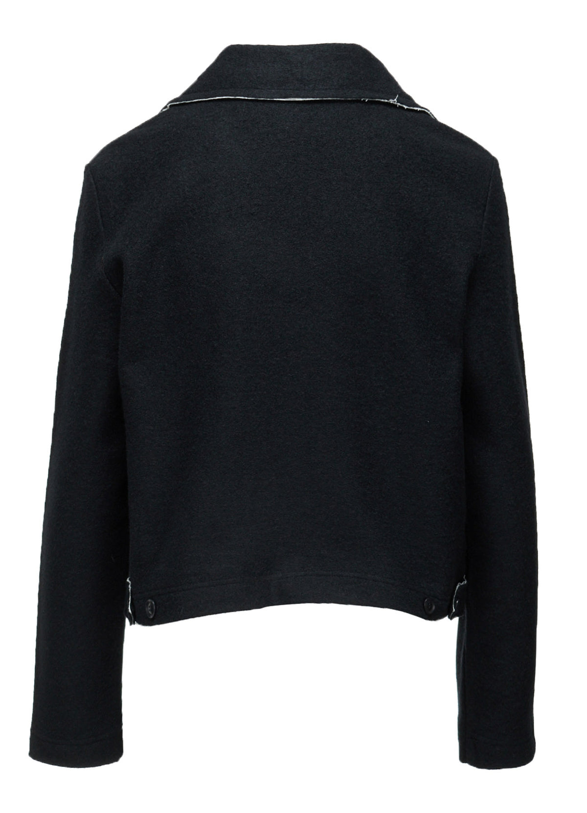 COMPRESSED PILE OVERSIZE  MOTO JACKET