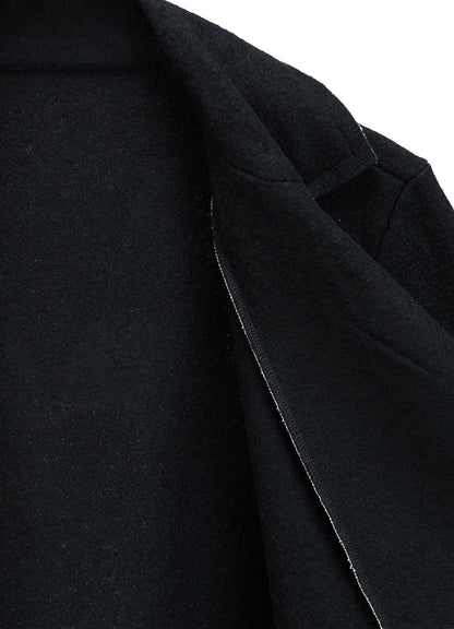 COMPRESSED PILE OVERSIZE  MOTO JACKET