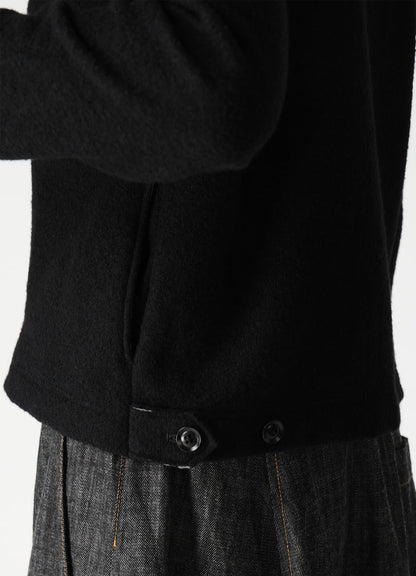 COMPRESSED PILE OVERSIZE  MOTO JACKET